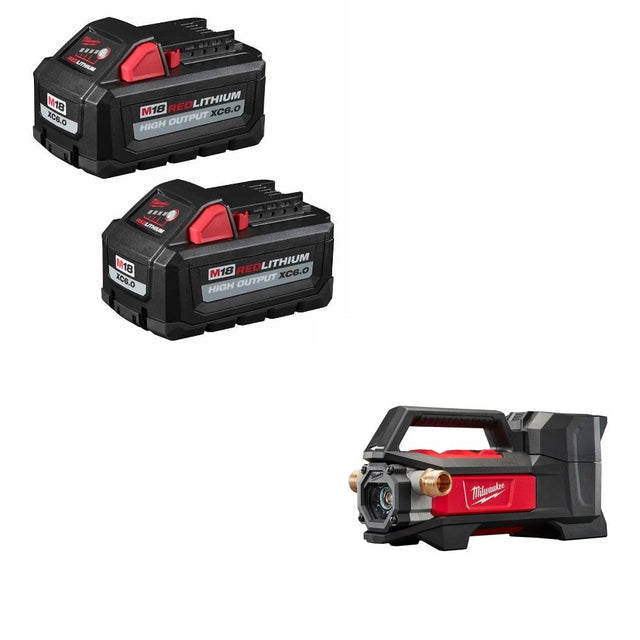 Milwaukee XC6.0 Battery 2-Pack Kit W/ FREE 2771-20 Transfer Pump