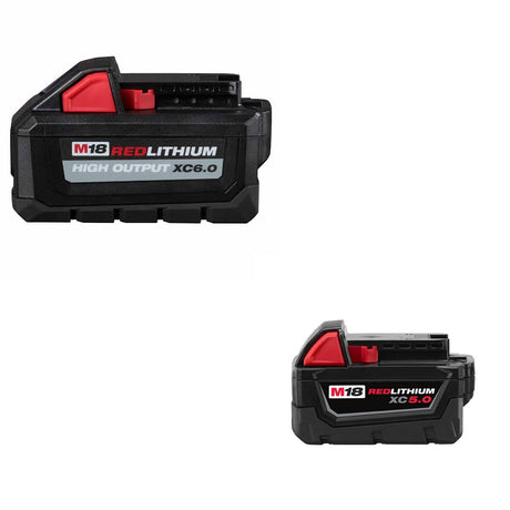 Milwaukee 48-11-1865 M18 XC6 Battery Pack W/ FREE 48-11-1850 M18 Battery Pack