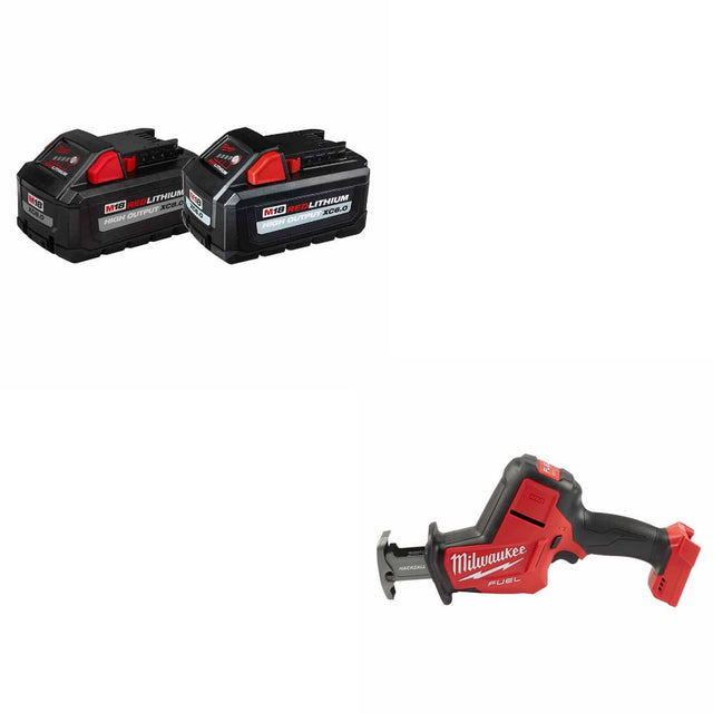 Milwaukee 48-11-1868 M18 18V Battery-2Pk W/ FREE 2719-20 M18 FUEL Hackzall, Bare