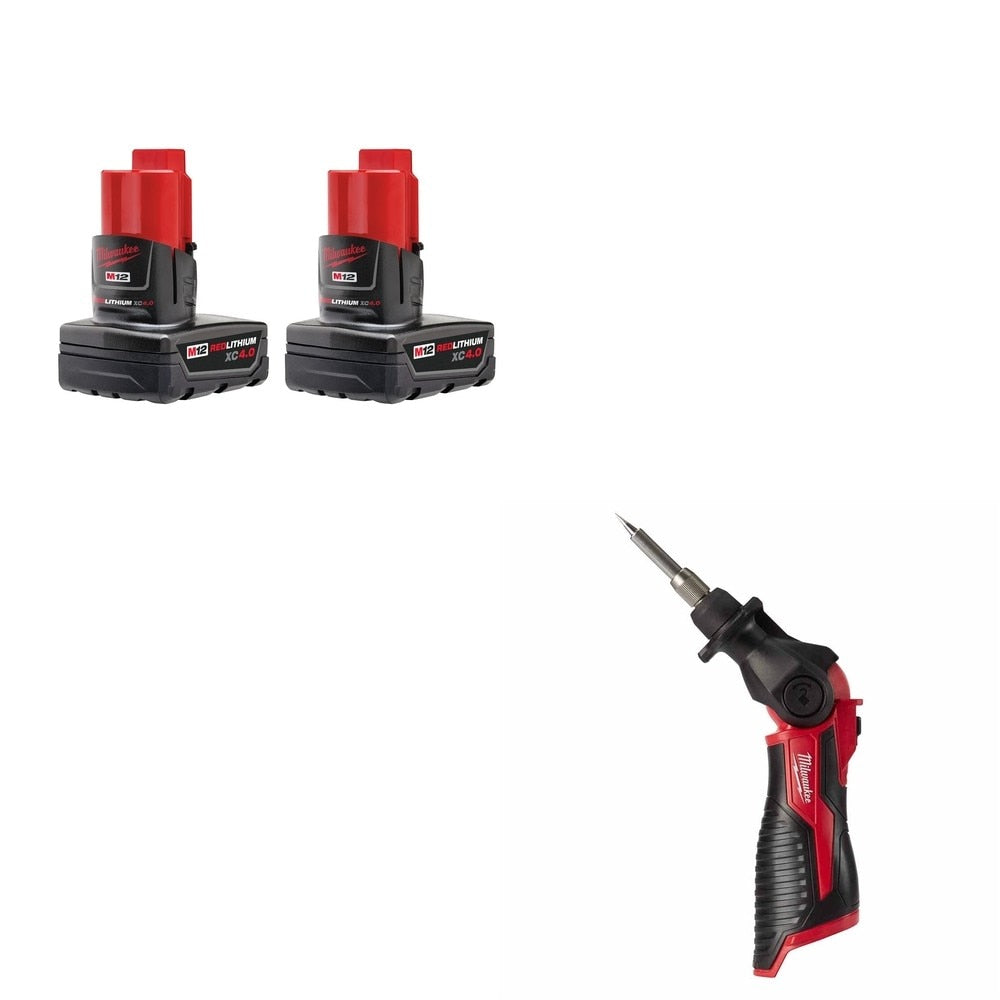 Milwaukee 48-11-2442 M12 Battery W/ FREE 2488-20 Soldering Iron