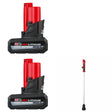 Milwaukee 48-11-2450 M12 XC5.0 Battery 2-Pack W/ FREE 2579-20 M12 Transfer Pump