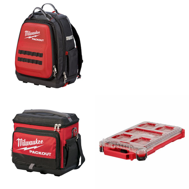 Milwaukee 48-22-8301 48-Pocket Backpack W/ 48-22-8302 Cooler & FREE Organizer