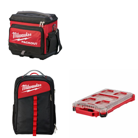 Milwaukee 48-22-8302 PACKOUT Cooler W/ 48-22-8202 Backpack & FREE Organizer