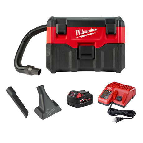 Milwaukee 48-59-1850 M18 REDLITHIUM XC 5.0 Starter Kit w/FREE 0880-20 Vacuum