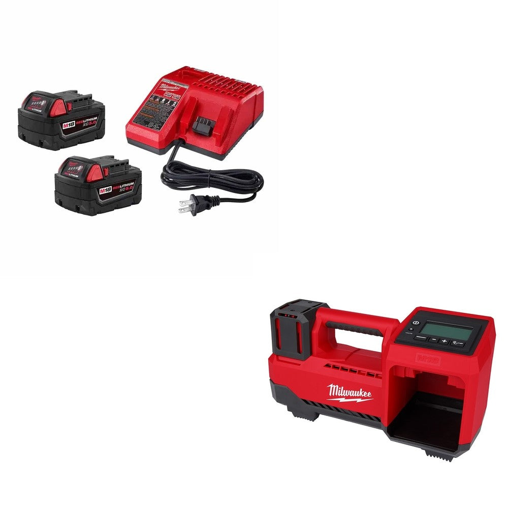 Milwaukee 48-59-1852B M18 5Ah 2pk Starter W/ FREE 2848-20 Inflator