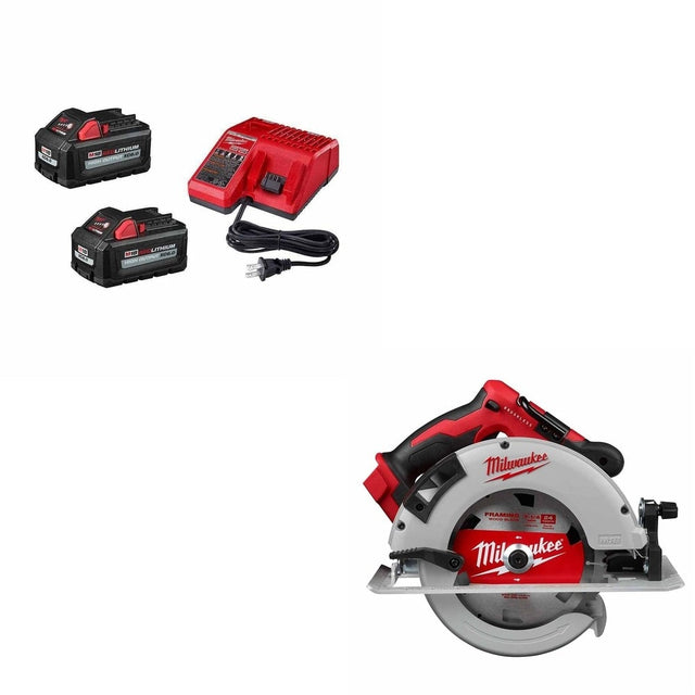 Milwaukee 48-59-1862S M18 High Output 6.0Ah 2 Battery W/ FREE 2631-20 Circular Saw