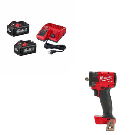 Milwaukee 2854-20 Impact Wrench Kit W/ FREE 48-59-1862S Charger
