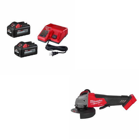 Milwaukee 48-59-1862S Battery/Charger Kit W/ FREE 2880-20 Grinder