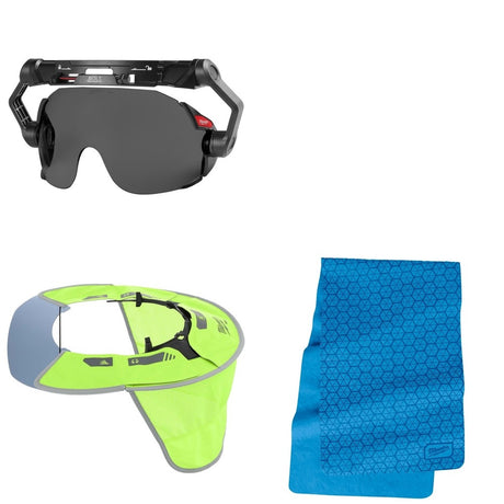 Milwaukee Sun Visor Kit W/ Eye Visor and Cooling Towel