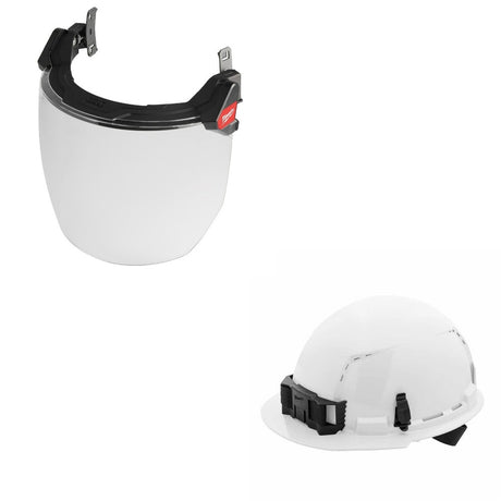Milwaukee BOLT Full Face Shield Kit W/ FREE White Vented Hard Hat