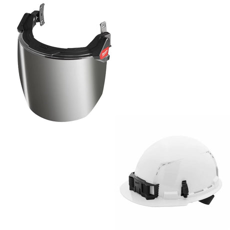 Milwaukee 48-73-1429 Full Face Shield Kit W/ FREE 48-73-1200 Hard Hat