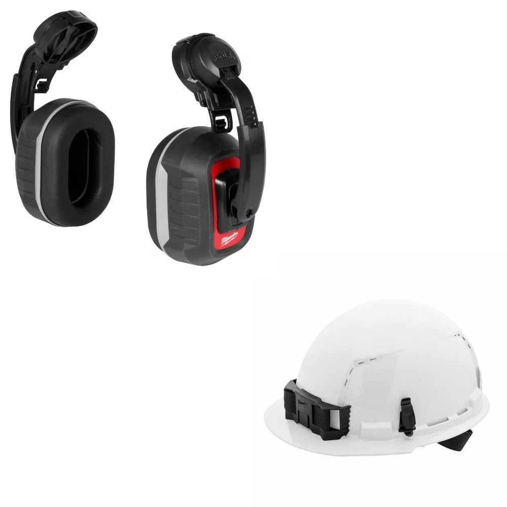 Milwaukee 48-73-3251 26dB Earmuffs Kit W/ FREE 48-73-1200 Hard Hat