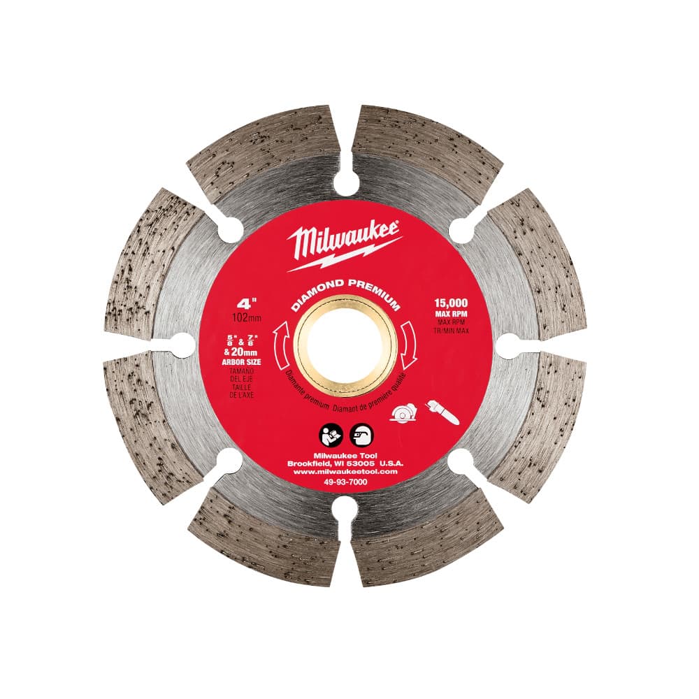 Milwaukee 49-93-7000 4" Diamond Premium Segmented Saw Blade - 2