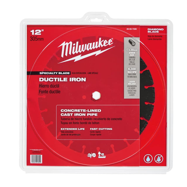 Milwaukee 49-93-7335 12" Ductile Iron Segmented Saw Blade