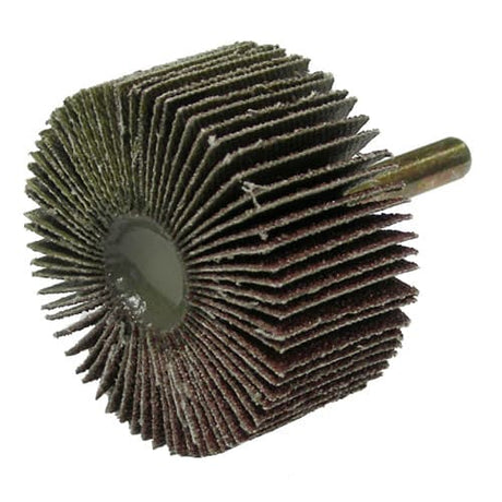Weiler 52016 2" x 1" Tiger Coated Abrasive Flap Wheel, 1/4" Stem, 80AO