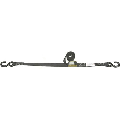 Lift All 6A111 Loadhugger Tiedown Cam Buckle with PE Coated S-Hook, 1"x15' #1000