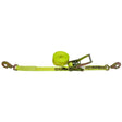 Lift All 61007 Loadhugger Tiedown Ratchet Buckle w/Stamped Snap Hook-Twisted 2"x27' #10000