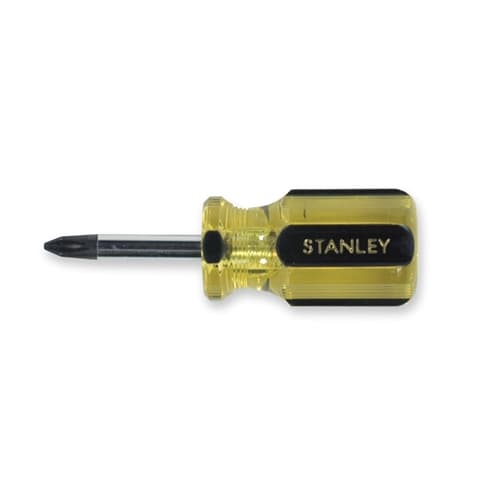 Stanley 64-105 100 PlusPhillipsTip Stubby Screwdriver 2 Pt X 1-1/2"