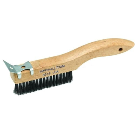 MarshallTown 6518 16518 - 10" Wire Scratch Brush w/Scraper