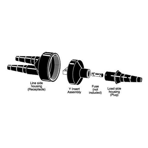 IDEAL 82S-EAFB1-LC Y-Tap, Set Screw Phase, Fused, #1 AWG, #2-#4 AWG Al Crimp