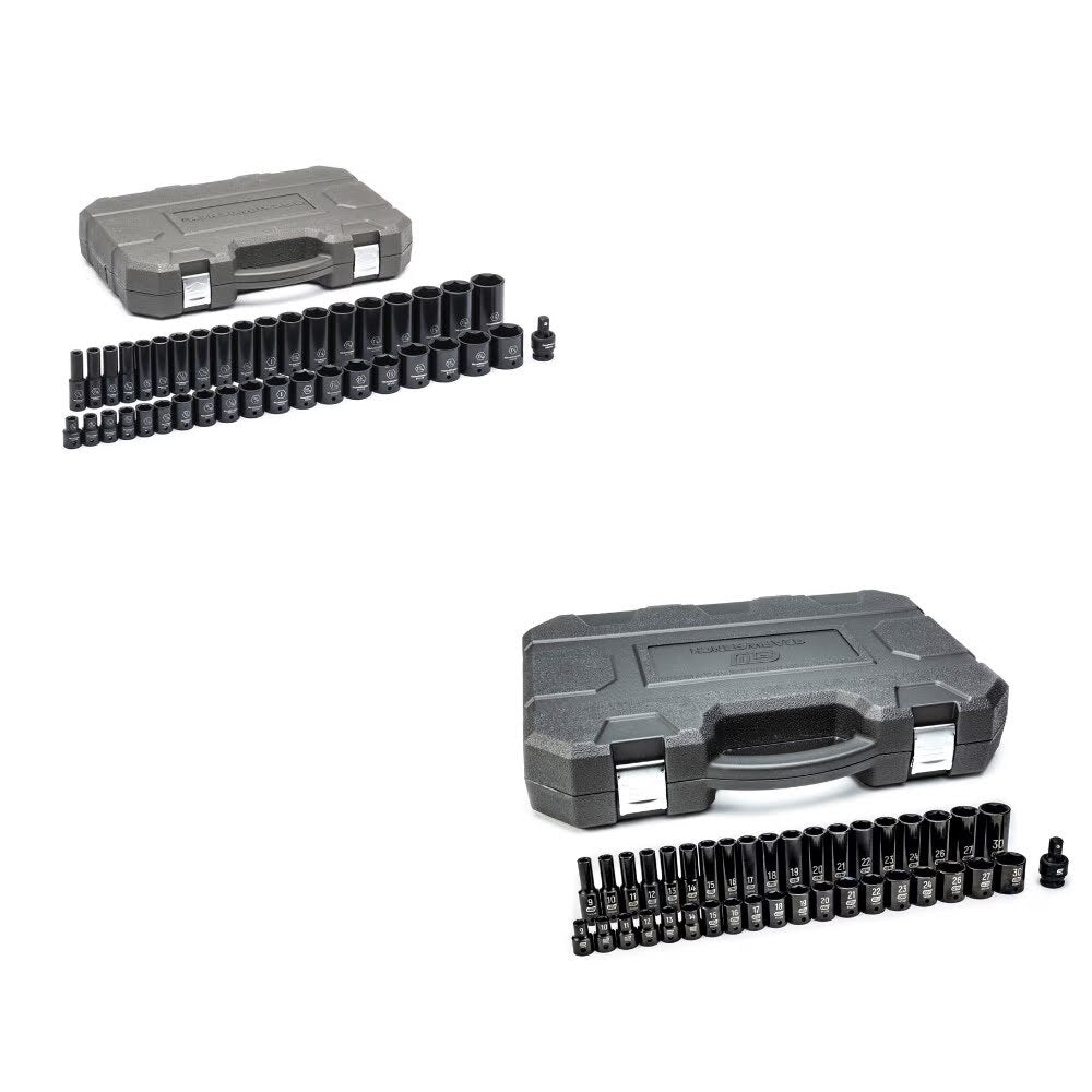 GearWrench 84947N SAE Impact Socket Set Kit W/ FREE 84948N Metric Set