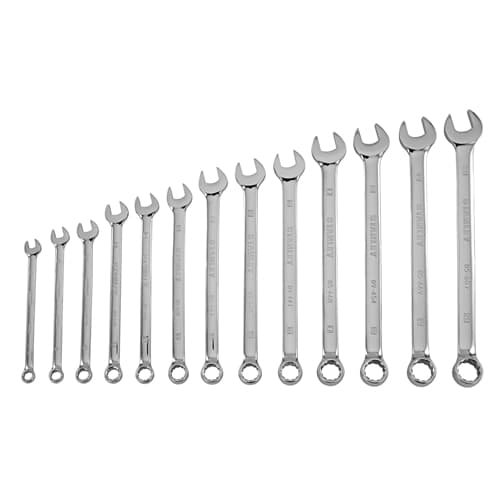 Stanley 87-245 13 Pc Combination Wrench Set Full Polish Metric