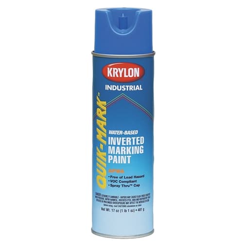 Krylon 3903 Quik-Mark WB Inverted Marking Paint APWA Blue