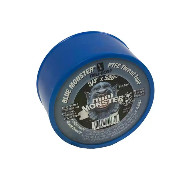 AA Thread 40101C Standard PTFE Thread Seal Tape, 3/4" W x 520" L