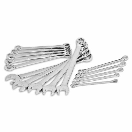 Crescent CCWS5 15 Pc. 12 Point Metric Combination Wrench Set with Tool Roll