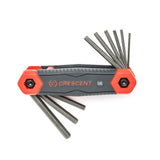 Crescent CHKFSAE9 9 Pc. Folding SAE Hex Dual Material Key Set