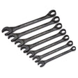 Crescent CX6RWS7 7 Pc. X6 Black Oxide Spline Open End Ratcheting Combo SAE Wrench Set