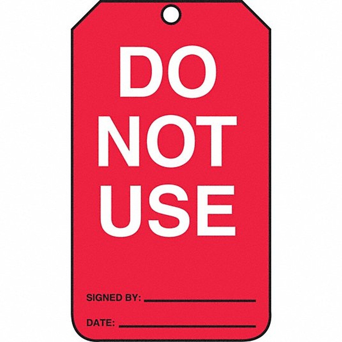 Accuform MGT219CTP Do Not Use Equipment Status Safety Tag PF Cardstock 5 3/4" x 3 1/4" (25 Pack)