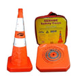 Aervoe 1191 28" Safety Cone - Collapsible with Red LED Flashing Beacon