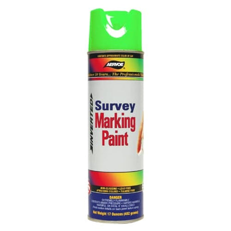 Aervoe 224 17 oz. Fluorescent Green Survey Marking Paint