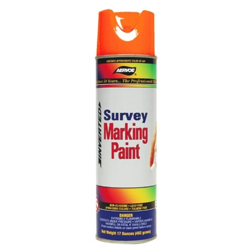 Aervoe 230 17 oz. Fluorescent Red Orange Survey Marking Paint