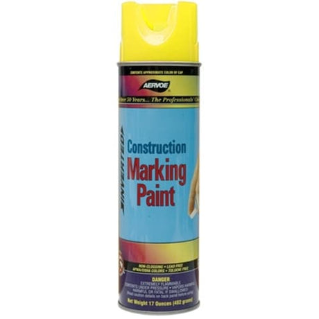 Aervoe 258 15 oz. High Visibility Yellow Construction Marking Paint