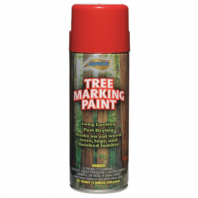 Aervoe 610 Overhead Tree Marking Paint Aerosol Spray Red 16 oz