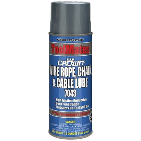 Aervoe 7043 12 oz. High-Grade Wire Rope, Chain and Cable Lube