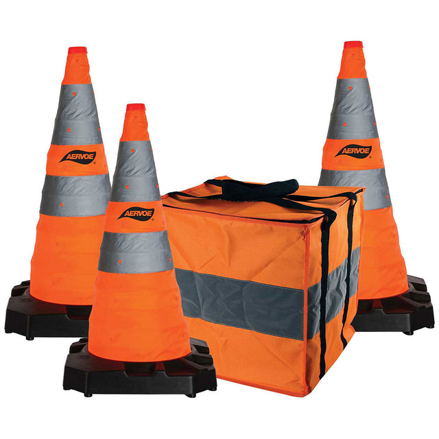 Aervoe 1186-3 28" H.D. Collapsible Safety Cone, 3 Pack