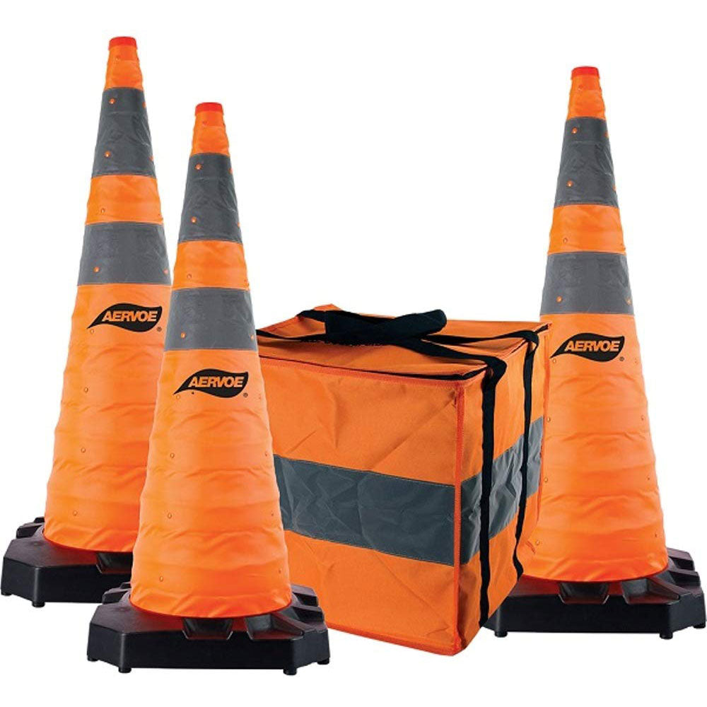 Aervoe 1187-3 36" H.D. Collapsible Safety Cone, 3 Pack