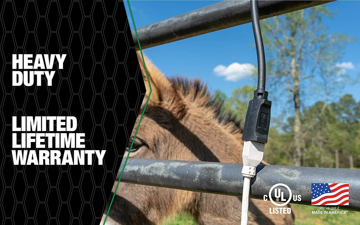 AgriPro 64817201 12/3 SJTOW 100-Foot Heavy Duty 15 Amp Farm/Workshop Extension Cord, Made in Th - 6