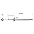 Ajax Tools 940 7" Zip Gun Chisels Moil Point