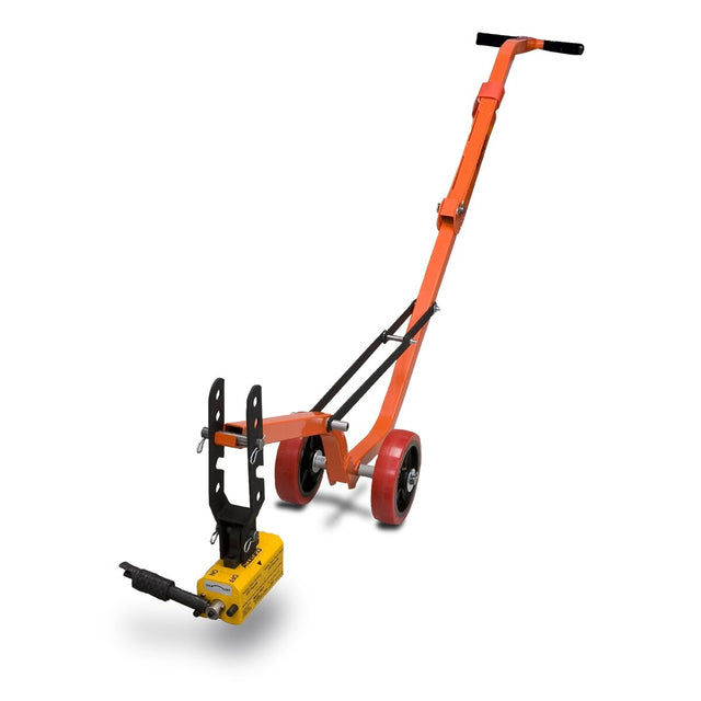 Allegro 9410-26A Aluminum Dolly and Magnet Manhole Lid Lifter 900 lb Flat 450 lb Round Capacity