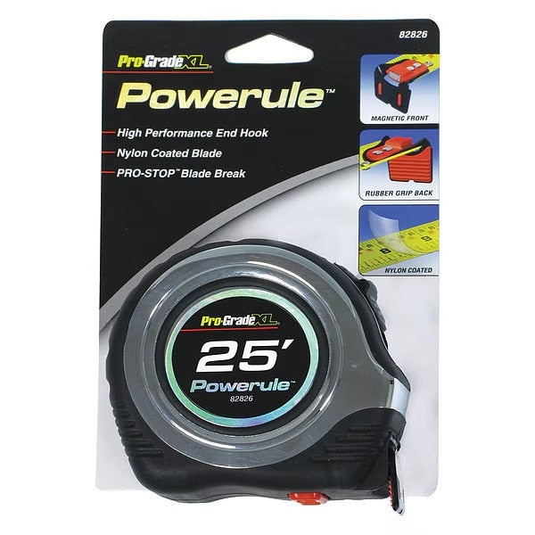 Allied 82826 1" x 25' Tape Measure Magnetic End Fractional Blade - 2