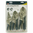 Allied 89081 3 Pcs Locking Plier Set