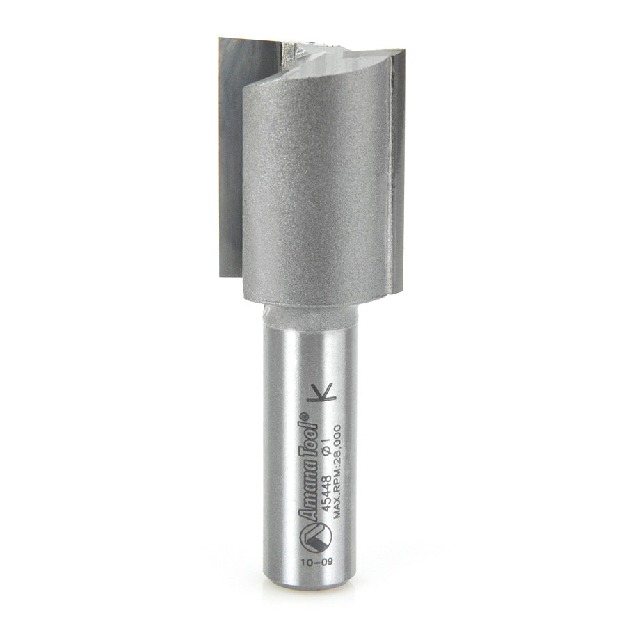 Amana 45448 2 Flute 1" Diameter 1/2 Shank Router Bit