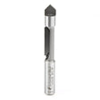 Amana 45508 Carbide Tipped Panel Pilot Concave Grind 3/8 Dia x 1 Inch x 3/8 Shank Single Flute