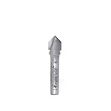 Amana 45700 V Groove 3/8" Diameter 1/4" Shank Router Bit - 2