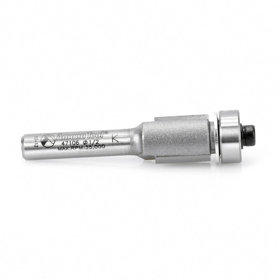 Amana 47106 Flush Trim 1/2" Diameter 1/4" Shank Router Bit - 2