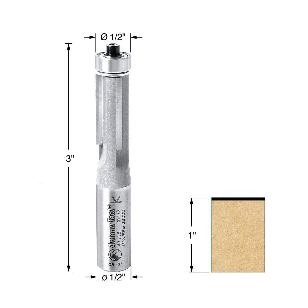 Amana 47118 1/2 X 3 Router Bit Router Bit - 2